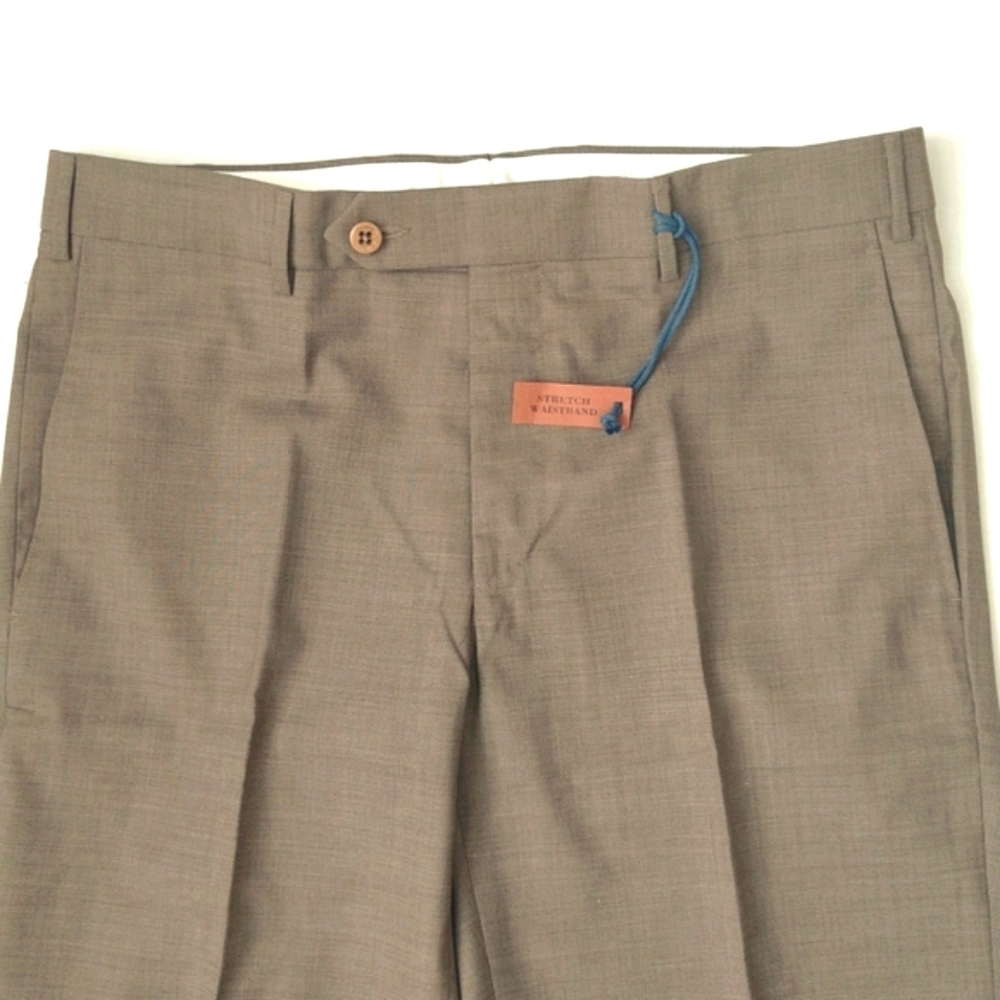 Zanella men's Curtis low rise stretch waist band formal dress pant made in Italy